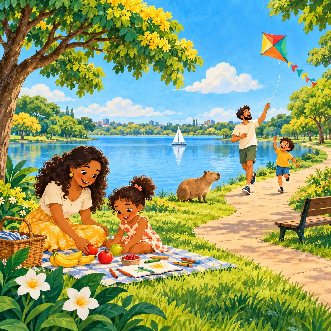 Parques, lago e passeios